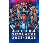 Agenda Scolaire 2025 2026: De Septembre à Août - Rouge et Bleu : Ta passion, ton organisation - Organisateur Scolaire pour Garçons et Filles - Primaire, Collège, Lycée - Thème Football