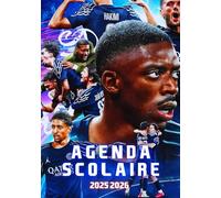 Agenda Scolaire 2025 2026: De Septembre à Août - Rouge et Bleu : Vis ton rêve, maîtrise ton planning - Organisateur Scolaire pour Garçons et Filles - Primaire, Collège, Lycée - Thème Football