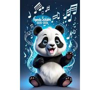 Agenda Scolaire 2025-2026: De Septembre à Juillet, Planificateur Journalier pour Étudiants de Collège, Lycée | Couverture Panda | Pour Garçon et Fille |