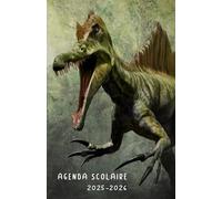 Agenda Scolaire 2025 2026 Dinosaure: Planificateur journalier garçon fille collège primaire | 2 Jours Par Page | De Septembre 2025 à Août 2026 | ... scolaire | Format Pratique A5 | 215 Pages
