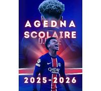 Agenda Scolaire 2025 2026: e Septembre à Août - Rouge et Bleu : Ta passion, ton organisation - Organisateur Scolaire pour Garçons et Filles - Primaire, Collège, Lycée - Thème Football