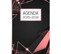 Agenda Scolaire 2025 2026 Fille Ado: Noir Rose Gold Collège Lycée Étudiant Primaire A5 Journalier en Français