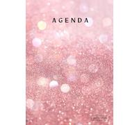Agenda scolaire 2025 2026 Fille: Thème Paillette | 1 Jour Par Page | Organisateur et Planificateur Journalier | Girly