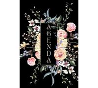 Agenda Scolaire 2025 2026 Fleur: Planificateur Journalier | De Septembre à Juillet | 2 Jours par Page | Primaire College Lycee | Pour Fille et Garcon