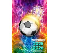 Agenda Scolaire 2025-2026 Football: de Sept 2025 - juil 2026 pour Etudiant de Primaire, Collège, Lycée.