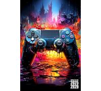 Agenda Scolaire 2025-2026 Gamer: Fun Manette Jeux Vidéo Foot Pratique avec Beaucoup d'espace pour noter pour Garcon Fille de Septembre à Juillet Etudiant Primaire, Collège, Lycé, CP, CE1, CM1 et CM2