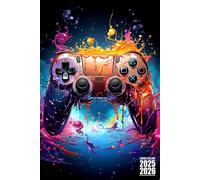 Agenda Scolaire 2025-2026 Gamer: Fun Manette Jeux Vidéo Foot Pratique avec Beaucoup d'espace pour noter pour Garcon Fille de Septembre à Juillet Etudiant Primaire, Collège, Lycé, CP, CE1, CM1 et CM2