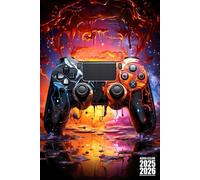 Agenda Scolaire 2025-2026 Gamer: Fun Manette Jeux Vidéo Foot Pratique avec Beaucoup d'espace pour noter pour Garcon Fille de Septembre à Juillet Etudiant Primaire, Collège, Lycé, CP, CE1, CM1 et CM2