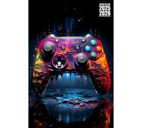 Agenda Scolaire 2025-2026 Gamer: Fun Manette Jeux Vidéo Foot Pratique avec Beaucoup d'espace pour noter pour Garcon Fille de Septembre à Juillet Etudiant Primaire, Collège, Lycé, CP, CE1, CM1 et CM2