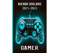 Agenda Scolaire 2025 2026 Gamer: Planificateur Journalier Garçon Fille Collège Primaire 2 Jours Par Page De Septembre 2025 À Août 2026 Emploi Du ... Format Pratique 13.97 X 21.59 Cm 215 Pages