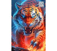 Agenda Scolaire 2025/2026: Gérez votre temps avec efficacité et atteignez vos objectifs académiques en toute simplicité grâce à notre Planificateur ... garçon et filles au format A5 Thème Tigre