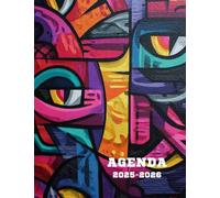 Agenda scolaire 2025-2026: Journalier, 1 page par jour, Format 17x22 cm, couverture souple , 284 pages sur papier crème 90gr/m², street art
