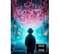 Agenda Scolaire 2025 2026 Journalier: Cyberpunk aux couleurs néon et technologie futuriste | Une page par jour | Format compact 12x17 cm | Couverture ... Fille, garçon | Septembre 2025 - Juillet 2026