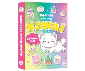 Agenda scolaire 2025-2026 Kawaï Colorie-moi