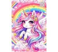 Agenda Scolaire 2025 2026 Licorne: Gérez votre temps avec efficacité et atteignez vos objectifs académiques en toute simplicité grâce à notre ... filles et garçon (primaire, collège et lycée)