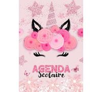 Agenda Scolaire 2025 2026 Licorne: Organisateur et Planificateur Journalier | cp - ce1 - ce2 - cm1 - cm2 | 2 jours par page