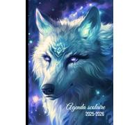 Agenda Scolaire 2025 2026 Loup Blanc: Fille Garçon Collège Lycée Étudiant Primaire A5 Journalier en Français