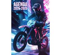 Agenda Scolaire 2025-2026: Moto Du Futur Journalier (Un Jour Une Page) 12x17 Cm Format Standard 300 Pages Sept 2025 Juil 2026 Français Primaire & Collège Jeux Video Gamer Garçon