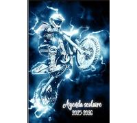 AGENDA SCOLAIRE 2025 -2026 MOTO: Planificateur journalier pour filles et garçons | 2 jours par page avec citations motivantes | format a5