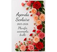 Agenda Scolaire 2025-2026 - Organiseur Académique Élégant Floral pour Étudiants et Enseignants