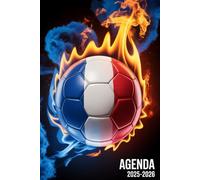 Agenda Scolaire 2025 2026: Organiseur scolaire, Une jour par page, De Septembre à juillet | pour Garçons et Filles | Étudiants Primaire, Collège, Lycée | Couverture Football