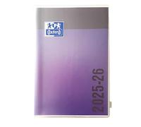 Agenda Scolaire 2025-2026 Oxford Creation Zip 12x18cm 1 jour par page 352 pages Mauve