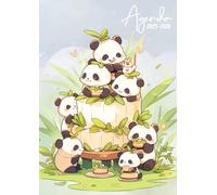 Agenda Scolaire 2025-2026: Panda Kawaii | Journalier (une page par jour) | 12x17 cm | Format A5 | Sept 2025 - juil 2026 | Filles au primaire ou au collège | Animal, animaux mignons & cute | Français