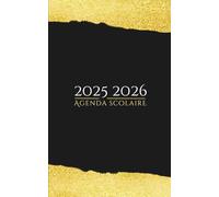 Agenda Scolaire 2025 2026: Planificateur journalier 1 Jour Par Page Pour fille et garcon - De Septembre 25 à Juillet 26 - Fourniture scolaire cm1 cm2 lycée collège étudiant - Couverture Noir