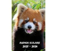 Agenda Scolaire 2025 2026: Planificateur Semainier conçu pour les étudiants de tous âges (primaire, collège, lycée, université),De September à Juiillet ,Thème Panda Roux