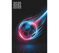AGENDA SCOLAIRE 2025 2026: Planifiez vos journées avec style | Format A5 pratique | Primaire, Collège, et Lycée | Foot