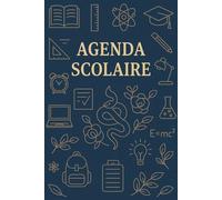 Agenda Scolaire 2025-2026 - Planner Étudiant avec Design Moderne, Calendrier Annuel, Emploi du Temps, Pages de Notes et Outils d’Organisation