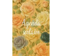 Agenda Scolaire 2025-2026 | Planner Étudiant Élégant avec Design Floral | Calendrier Annuel et Mensuel, Pages de Notes et Organisation Complète