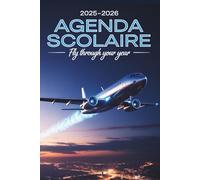 Agenda Scolaire 2025-2026: Planner journalier pour élèves organisés | Outil de productivité pour toute l’année scolaire