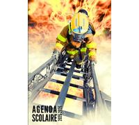 Agenda Scolaire 2025 2026: Pompier - Journalier 1 Jour par Page Pour Filles et Garçons en Primaire, Collège, CP, CE1, CE2, CM1, CM2 | De Septembre 2025 à Juillet 2026
