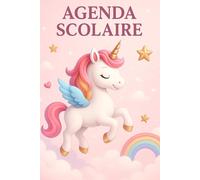 Agenda Scolaire: 2025-2026 pour fille - Thème Licorne | Un jour par page | Organisateur et planificateur j