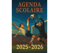 Agenda scolaire 2025-2026 | Thème Football Moderne - Format 6x9