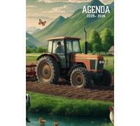Agenda scolaire 2025 2026 Tracteur: Planificateur scolaire journalier | Un jour par page | Pour Fans d'engins agricoles