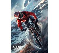 Agenda Scolaire 2025-2026: Vélo Enduro | Organisateur et Planificateur Journalier | 2 Jours Par Page