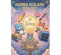 Agenda Scolaire 2026 2027 Animaux Kawaii: Cahier de Textes Journalier avec Créatures Mignonnes | Un Jour par Page de Septembre à Juillet | Planificateur Enfant