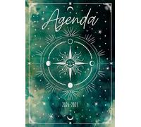 Agenda Scolaire 2026-2027: Astrologie | Journalier (une page par jour) | 12x17 cm | Bleu & Blanc | Sept 2026 - juil 2027 | Primaire, collège & lycée | Ado fille | French planner