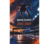 Agenda Scolaire 2026-2027 Athlétisme: Suivi des Notes par Matière, Journal d'Étude, Planning Annuel et Organisateur Hebdomadaire