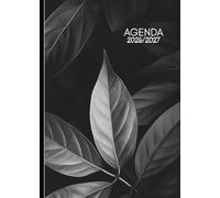 Agenda scolaire 2026 2027 black: année scolaire 2026-2027, couverture simple black , deux jours par page, Etudiant Collège et Lycée pour fille ou garçon