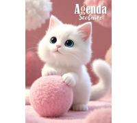 AGENDA SCOLAIRE 2026 2027 CHAT: CP - CE1 - CE2 - CM1 - CM2 - Collège | Organisateur et Planificateur Journalier | 2 Jours Par Page | Format A5