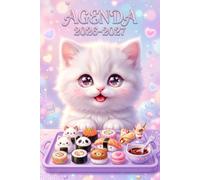 Agenda Scolaire 2026-2027: Chat Mignon Animal & Sushi & bento | Journalier Pratique Beaucoup d'espace pour noter de Septembre à Juillet pour Fille ... Primaire, Collège, Lycé, CP, CE1, CM1 et CM2