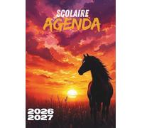 Agenda Scolaire 2026 2027 Cheval: Journalier, une page par jour, en français, univers nature et équitation pour enfants et passionnés de chevaux