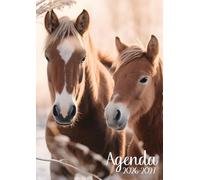 Agenda Scolaire 2026-2027: Chevaux | Journalier (une page par jour) | 12x17 cm | Format standard | Sept 2026 - juil 2027 | Ado fille & équitation | Animal & animaux | Cheval et poulain mignon