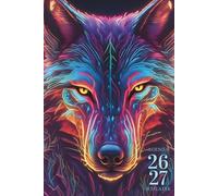 Agenda Scolaire 2026-2027: Couverture Loup pour Filles et Garçons, Planification Journalière | 1 jour par page | Organisation scolaire collégiens et lycéens | Planner Journalier A5 pratique.