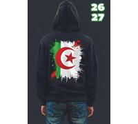 Agenda Scolaire 2026-2027: Couverture thème Algérie - Journalier 1 Jour par Page - Noir - Planificateur Complet pour Étudiants et Collégiens.