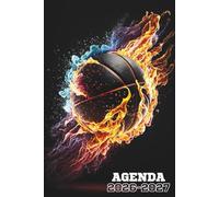 Agenda Scolaire 2026-2027: Couverture Thème Basketball, Organisation Quotidienne des Devoirs, Contrôles et Notes ,Élèves Primaire , Collège et Lycée.