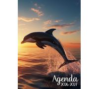 Agenda Scolaire 2026-2027: Dauphin | Journalier (une page par jour) | 12x17 cm | Sept 2026 - juil 2027 | Primaire & collège | Fille | Animal & animaux marins | Mignon & kawaii | Français